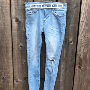 Levi’s skinny blue jeans